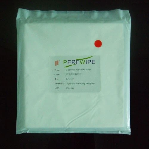 Lingettes stériles en polyester pour salle blanche à très faibles particules