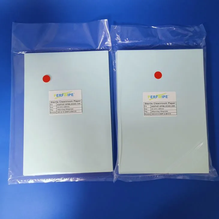 Papier stérile bleu pour salle blanche