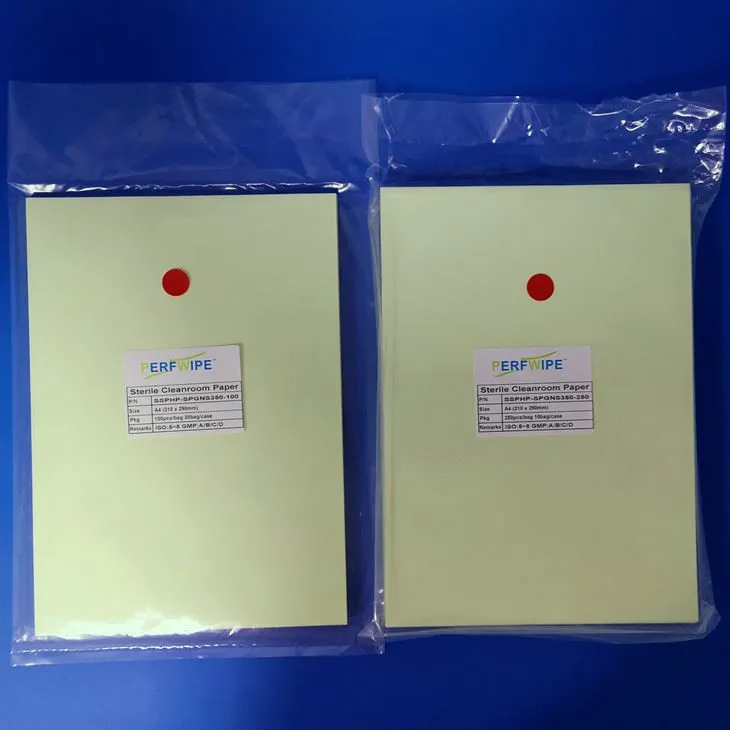 Papier Stérilisé pour Salle Blanche Vert