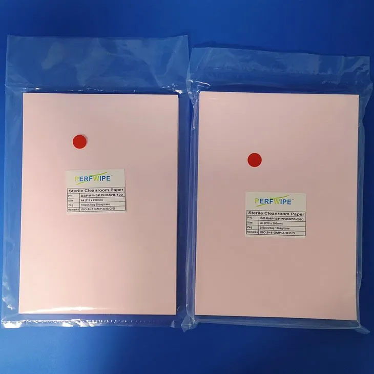 Papier de salle blanche stérilisé Rose