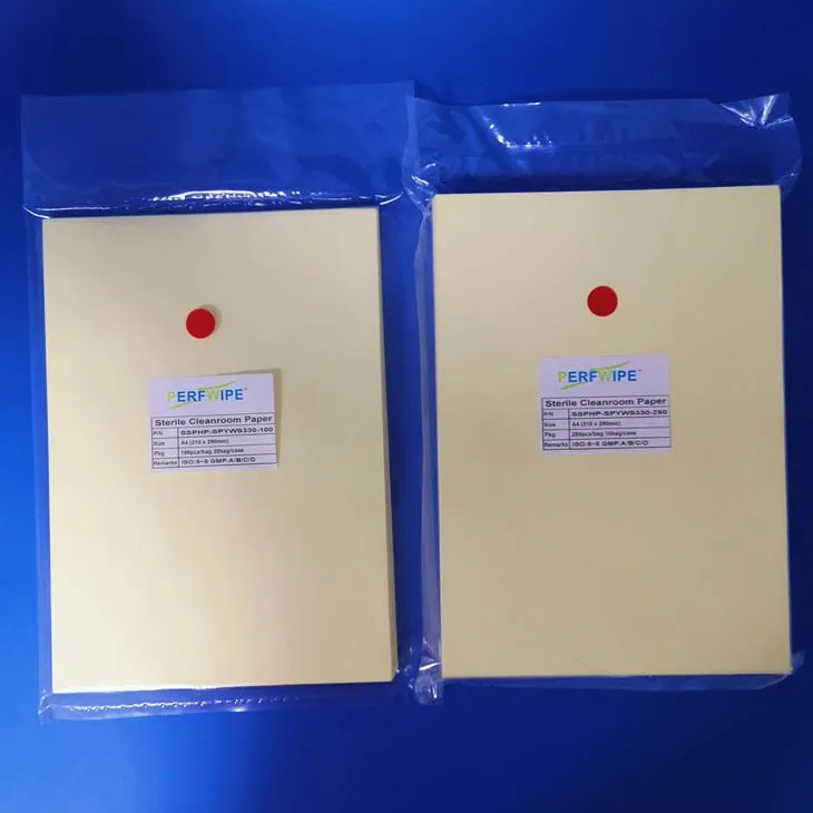 Papier pour salle blanche stérilisé Jaune