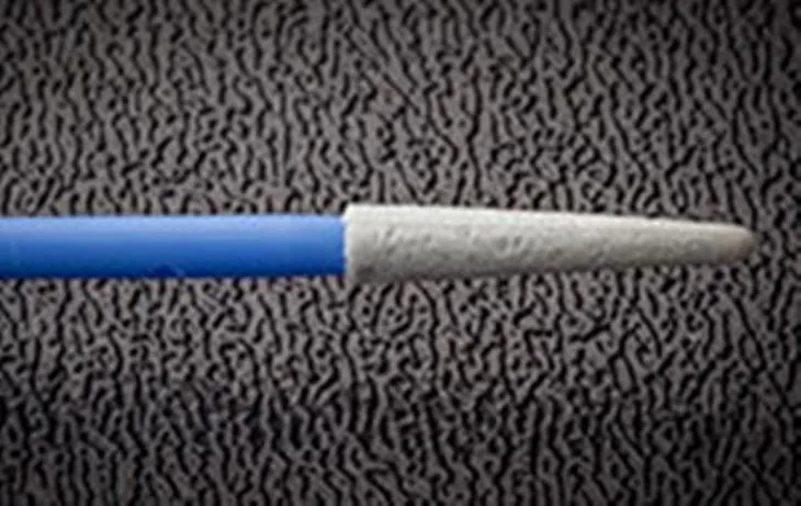 Écouvillons bleus à bout pointu en mousse